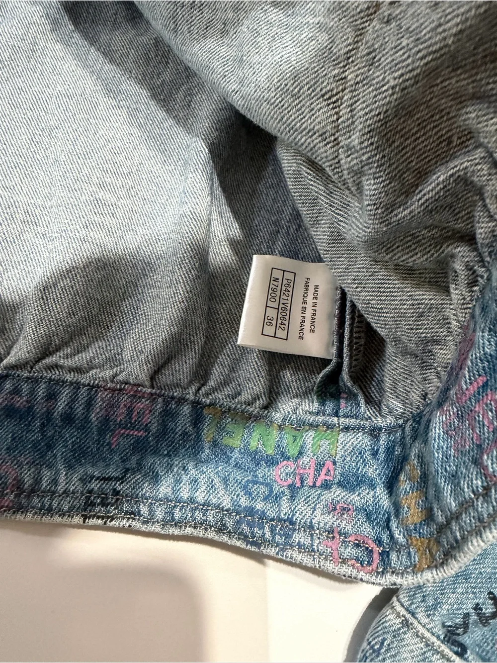 Secondhand Women's Blue Denim Logo Jacket